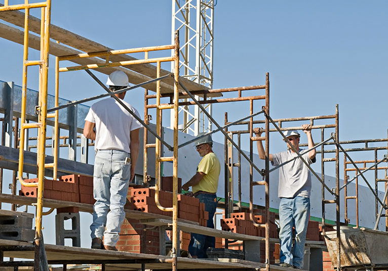Construction scaffold injury